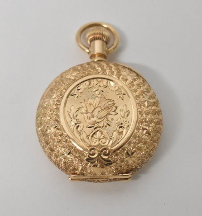 Elgin 14K HC with Bird Rare