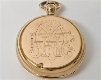 Early Rockford Watch Co Key Wind HC