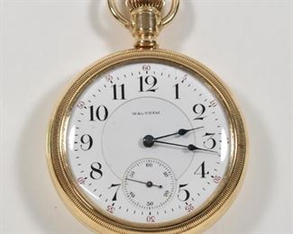 Waltham Crescent Street 14K 21J Tip Out Movement