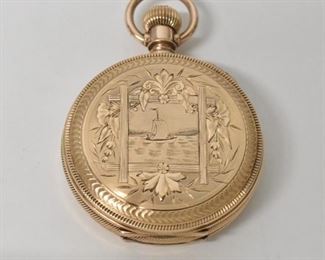 Waltham 14K HC Sailboat Case