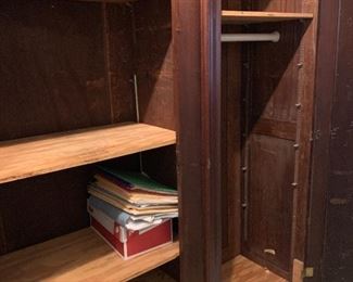 	#29	Early to mid 1800s wardrobe. It comes apart for moving. As is. 57"x20"x90"	 $100.00 		