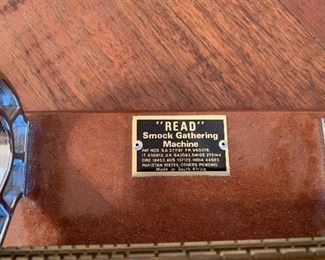 		#35	Vintage "READ" Smock Gathering Machine 16 needles	 $100.00 		