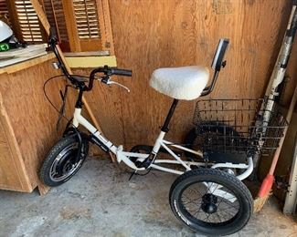 	#51	Liberty Trike Electric trike with booklet. Purchased August 2020. Like new condition. 	 $600.00 		