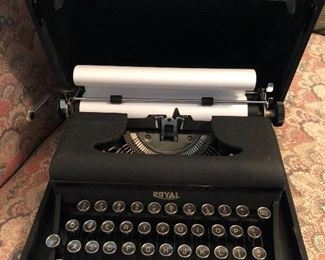 #66 Vintage Royal typewriter. Works great!  $100