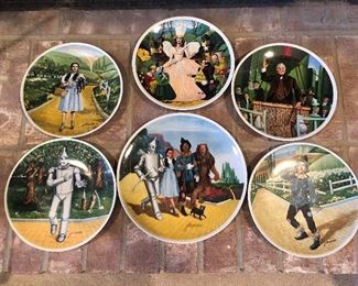 This awesome collection from the Wizard of Oz is very rare and very desirable. There is another plate that is not showing which is the wicked witch of the East as well
