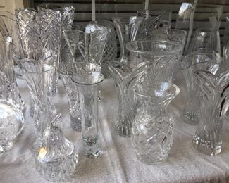 Mini mini crystal vases, bowls, rose bowls for your pleasure