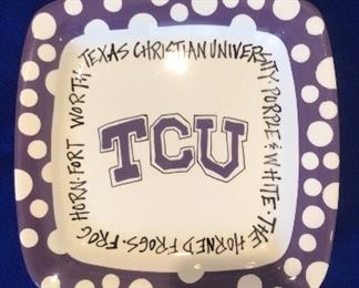 Fun TCU plate,  great for parties