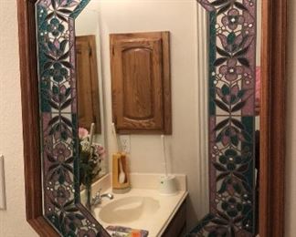 Stained glass look mirror