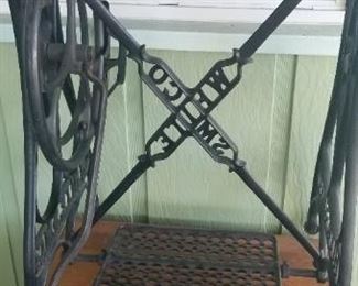 Vintage sewing machine table, excellent condition, online selling for $325.00 plus shipping and even more