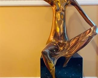 ISAAC KAHN BRONZE SCULPTURE "Repose"