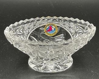 Vintage Hofbauer "The Byrdes Collection" Oval Miniature Bowl - Sawtooth Edge