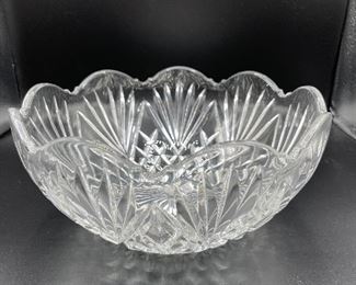 Galway Irish Crystal  10" Bowl Ashford Pattern