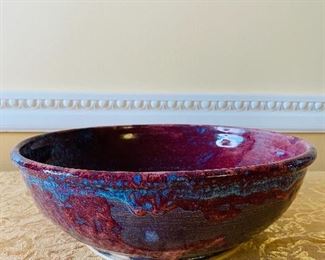 Large Glazed Ceramic Serving Pasta/Salad Bowl