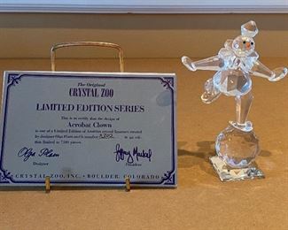 Crystal Zoo Figurine - Acrobat Clown