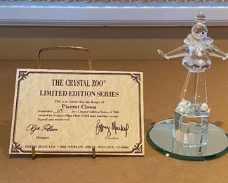 Crystal Zoo Figurine - Pierrot Clown
