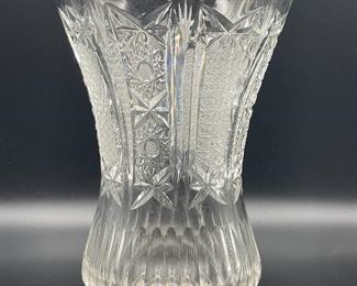Vintage Crystal Vase 8"