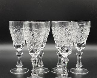 Crystal Wine Glasses ~ Set Of 5 
