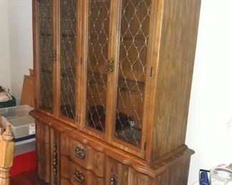 Vintage Bassett china cabinet