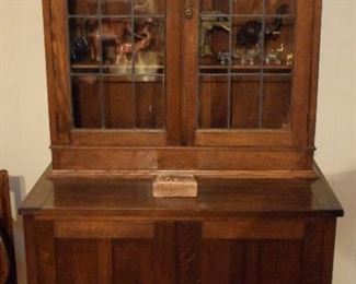 Leaded Glass Cupboard