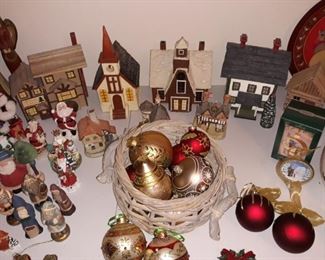 Handmade Wood cottages, ornaments, David Winter cottages, and more.