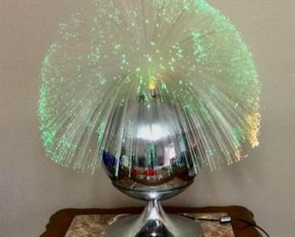 Fiber optic moving lamp from 1970,s