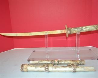 ANTIQUE BONE SWORD