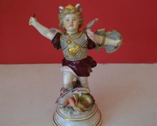  MEISSEN CUPID FIGURINE