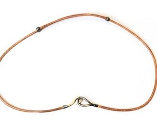 Lot	141	Hermes Silver Accented Belt	Marked Hermes 800 silver. Total belt weight 1oz
