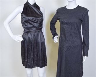 Lot	174	Geoffrey Beene Halter Sparkle Dress and Trace	Geoffrey Beene Halter Sparkle Dress - approximately a size 6 and Trace long sleeve mod dress with firework design - size 40

