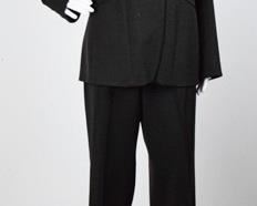 Lot	181	Vertigo - Paris Dark Coca Pant Suit	Vertigo - Paris Dark Coca Pant Suit Four Vertigo Button Front Closure - Two Pockets Blazer - SIZE L Pants - SIZE 10 / FR 42 Made in France - Poly - Rayon - Spandex
