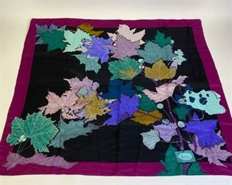 Lot	209	Gucci Silk Scarf	Leaf motif, good condition. 35" square
