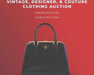 Vintage, Designer and Couture Clothing Auction - March 30th 2021 - 12 PM noon EST