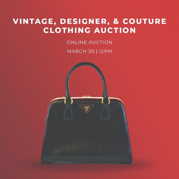 Vintage, Designer and Couture Clothing Auction - March 30th 2021 - 12 PM noon EST