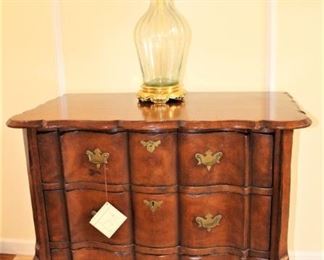 Cherry, serpentine, front chest by Wright Table Co.