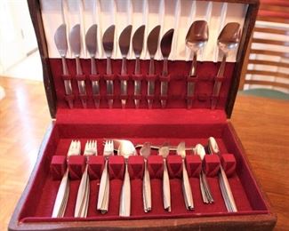 Gense stainless flatware.  