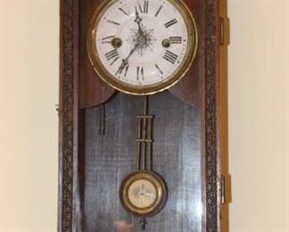 Pendulum clock of German manufacture.  Purchased in Plovdiv, Bulgaria.  