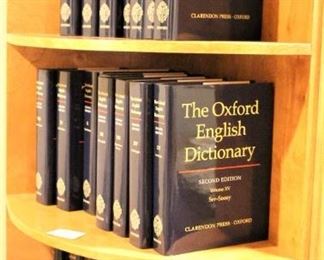 Set of Oxford English Dictionaries.  