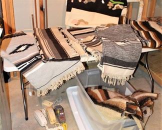 We have a fair amount of flat weaves and a variety of textiles in this sale.  