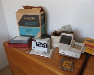 MOVIE CAMERAS AND SLIDE VIEWERS