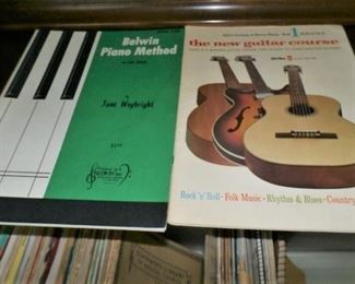 PIANO AND GUITAR SHEET MUSI AND MUSIC BOOKS