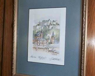 SIGNED AND FRAMED ART