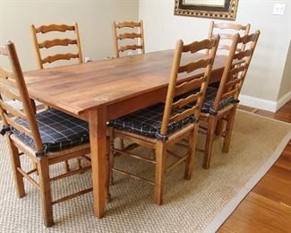 Country Table and 6 Chairs