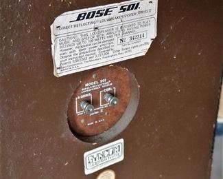 Vintage Bose 501II speakers