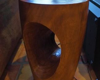 Solid wood stool