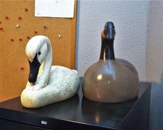 Carved geese