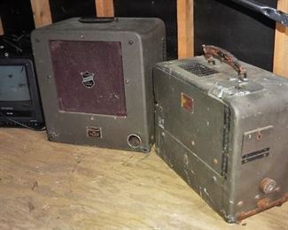 Vintage projector and speaker