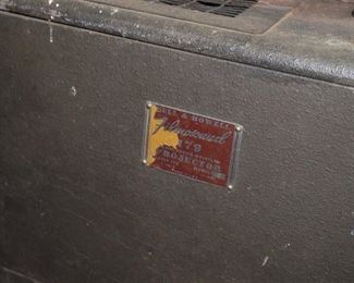 Vintage projector and speaker