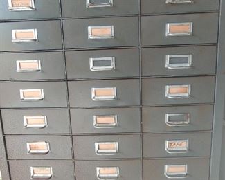 Vintage Index Card File