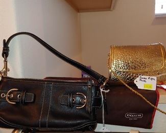 Coach Handbag + Metal Saks Fifth Avenue Handbag