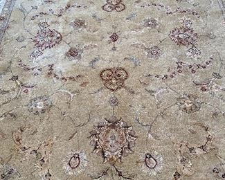 Lot 5501 $895.00. Nourison Wool 3000 Rug with Genuine Silk Highlights, Golds & Tans; 8'6" x 11'6". #3004YEL Style. New Retails for $1900
